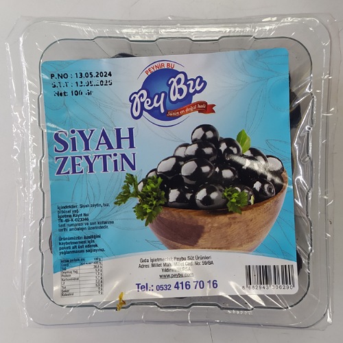 Pey Bu Siyah Zeytin 100 GR